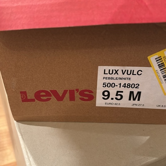 Levi's Mens Lux Vulc Textured Fabric Casual Lace Up Sneaker Shoe new - Picture 10 of 10